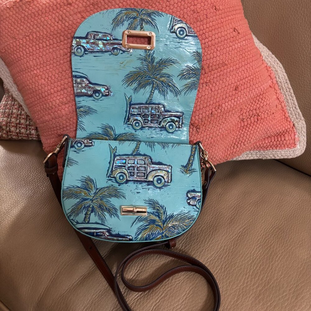 BRAHMIN, Briar Crossbody Leather Bag ~ Copa Cabana Tropic - Picture 2 of 10